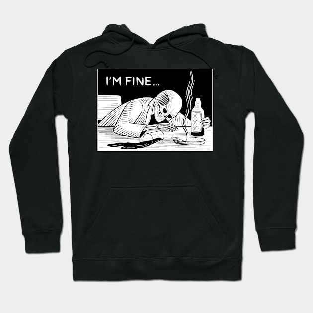 IM FINE Hoodie by DANIELE VICENTINI